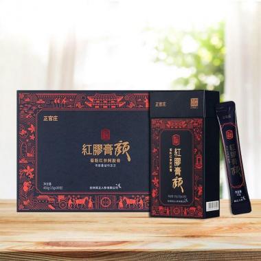 正官庄东阿阿胶联合红参阿胶膏颜450g