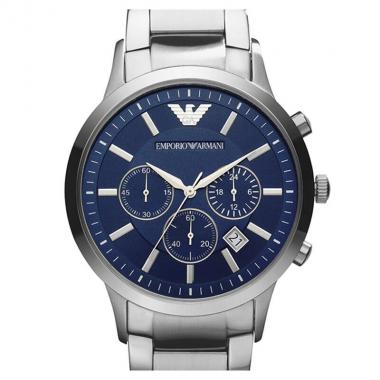 阿玛尼（Emporio Armani）钢带商务时尚休闲石英男士腕表